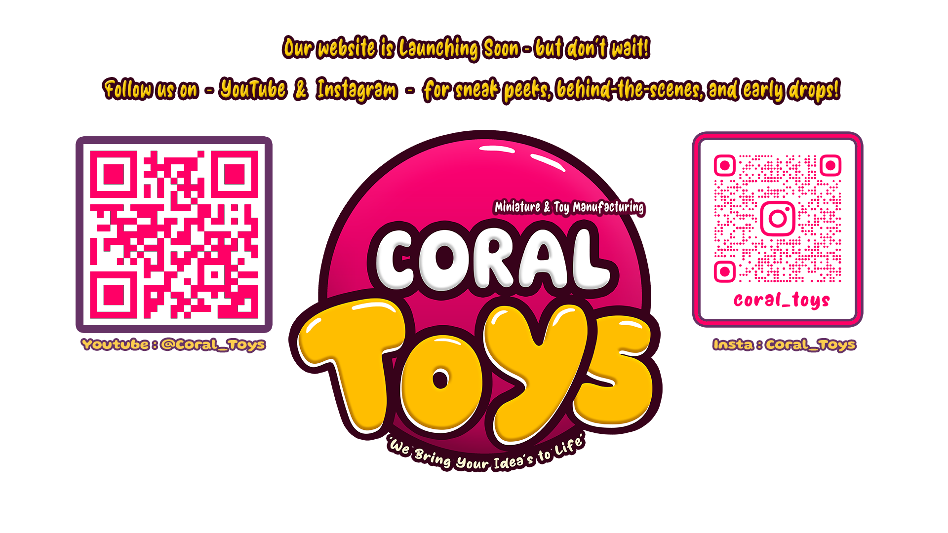 Coral Toys Landing Page